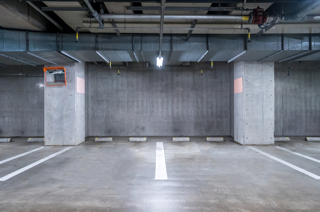 parking garage in need of concrete restoration